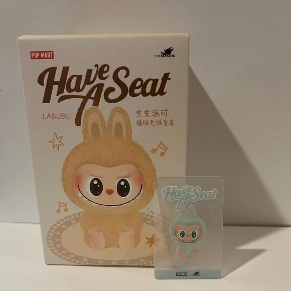 POP MART LABUBU Have A Seat キーホルダー QUQU Pop Mart x THE MONSTERS: Have A Seat Series Plush Keyring